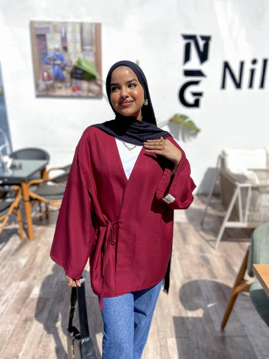 wrap blouse