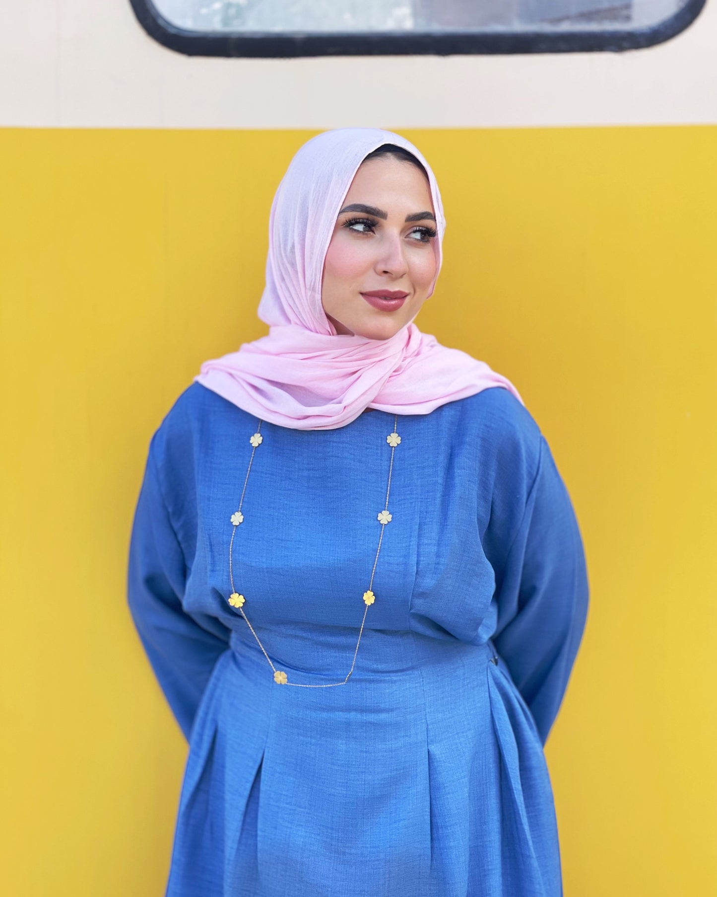 Aura Dress (Dusty Blue)