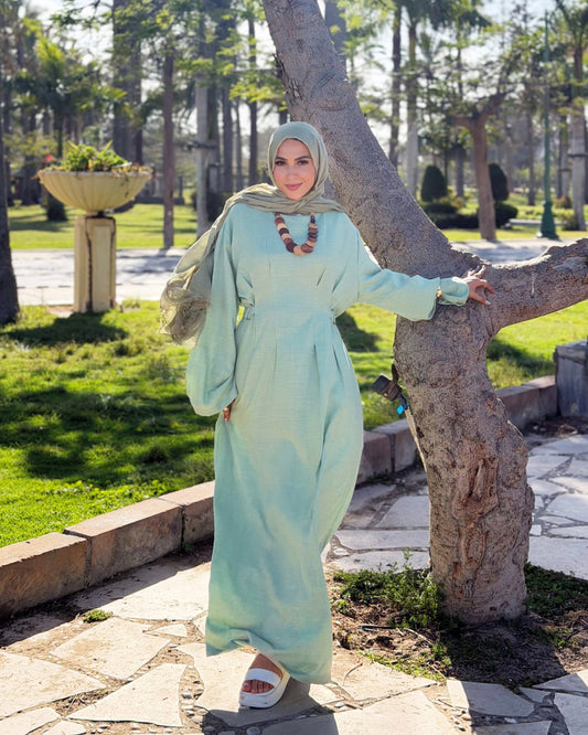 Aura Dress ( kiwi Green)