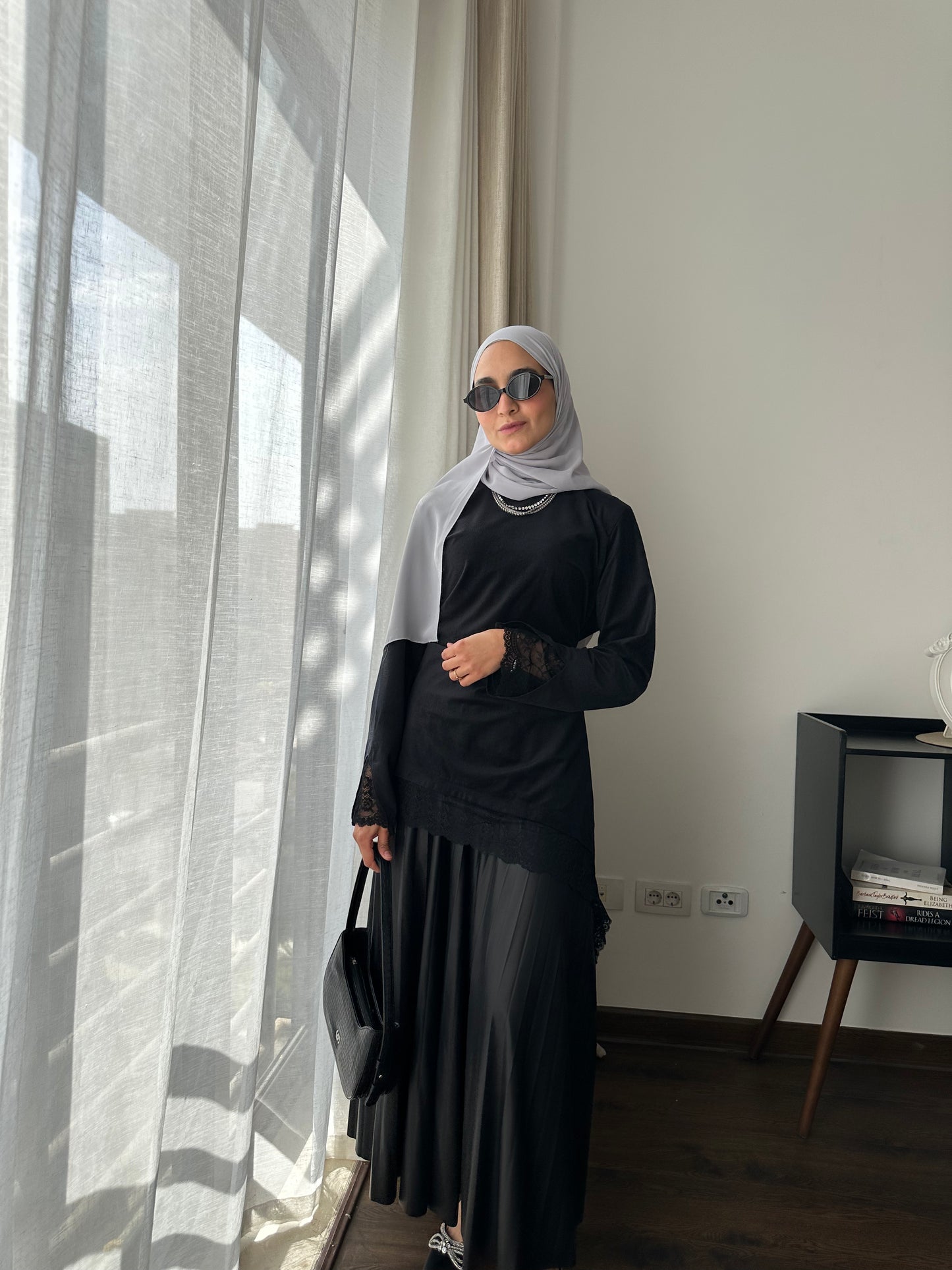 Lace blouse ( black)