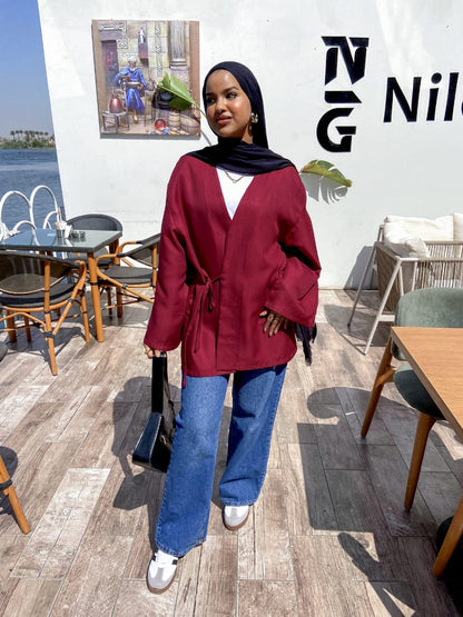 wrap blouse