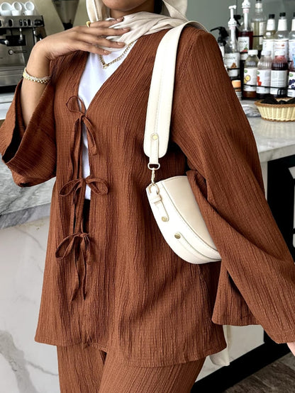 Bow-Tie front suit