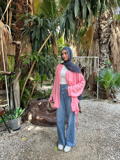 Loose Cotton Cardigan