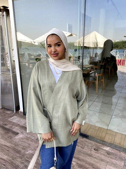 wrap blouse
