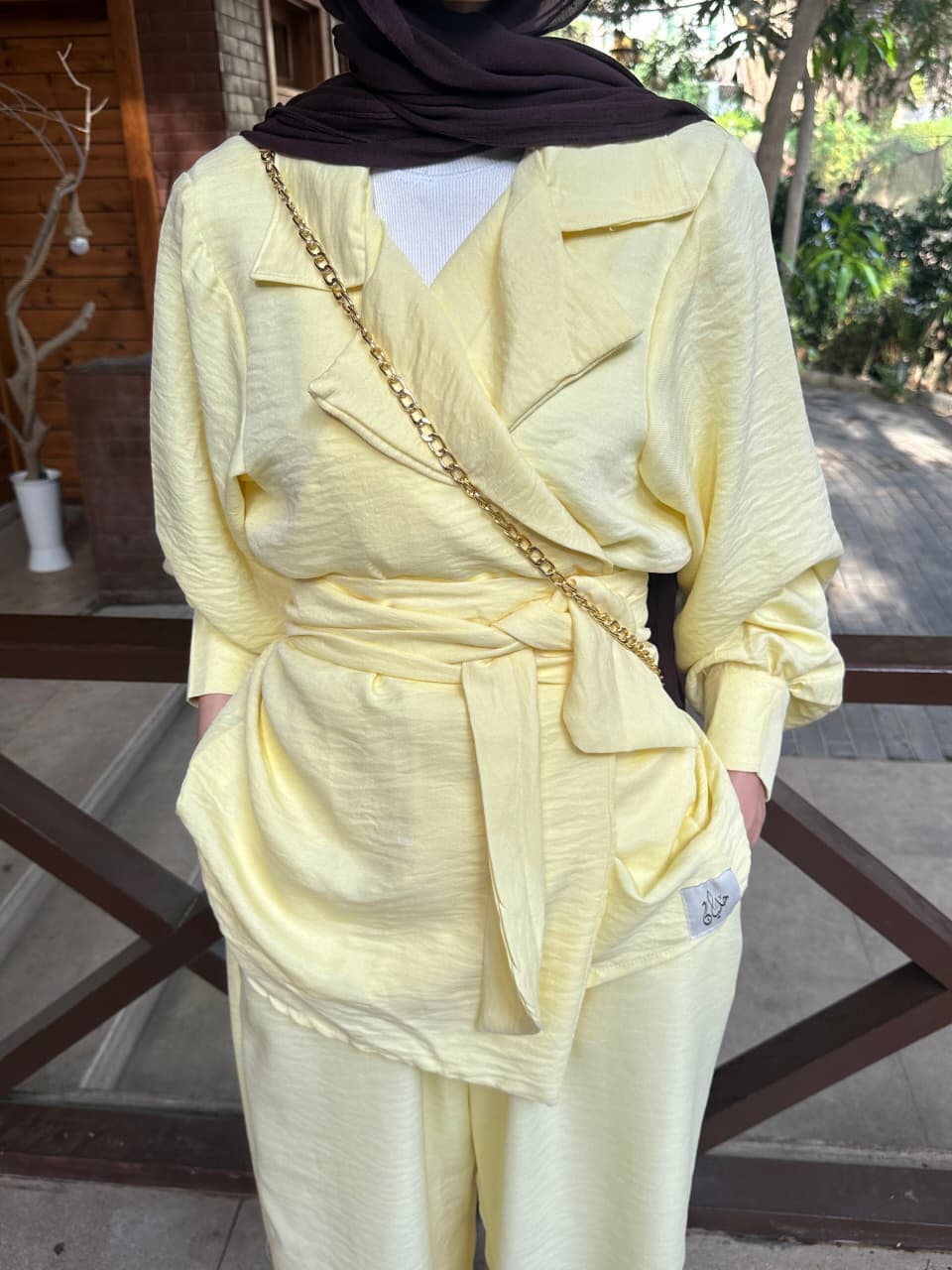 Linen Belted Suit