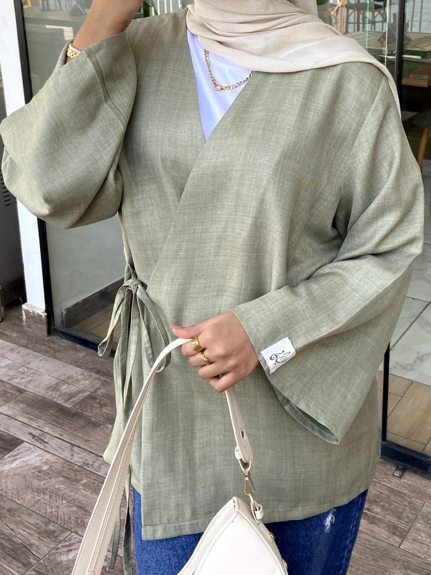 wrap blouse