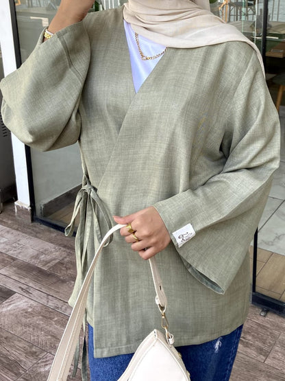 wrap blouse