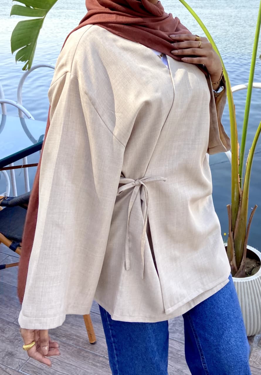 wrap blouse