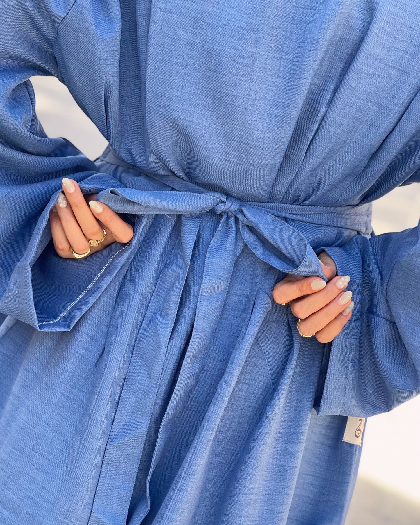 Aura Dress (Dusty Blue)