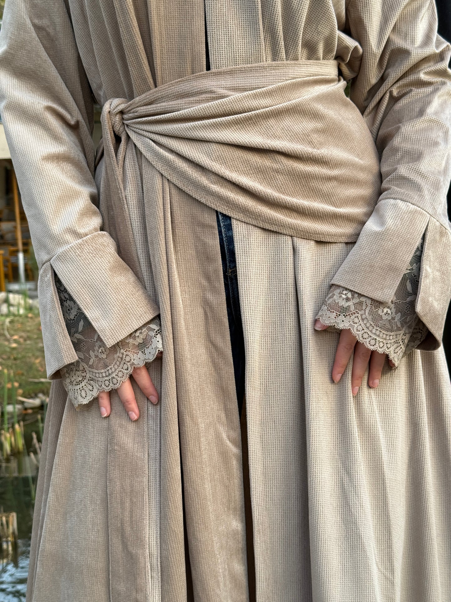 Beige kaftan