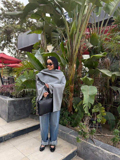 Jacket & Shawl Set (gray)
