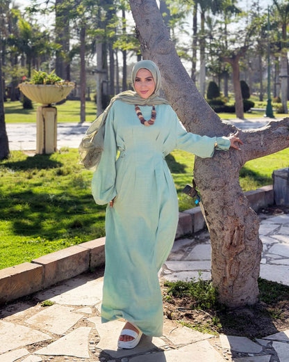 Aura Dress ( kiwi Green)