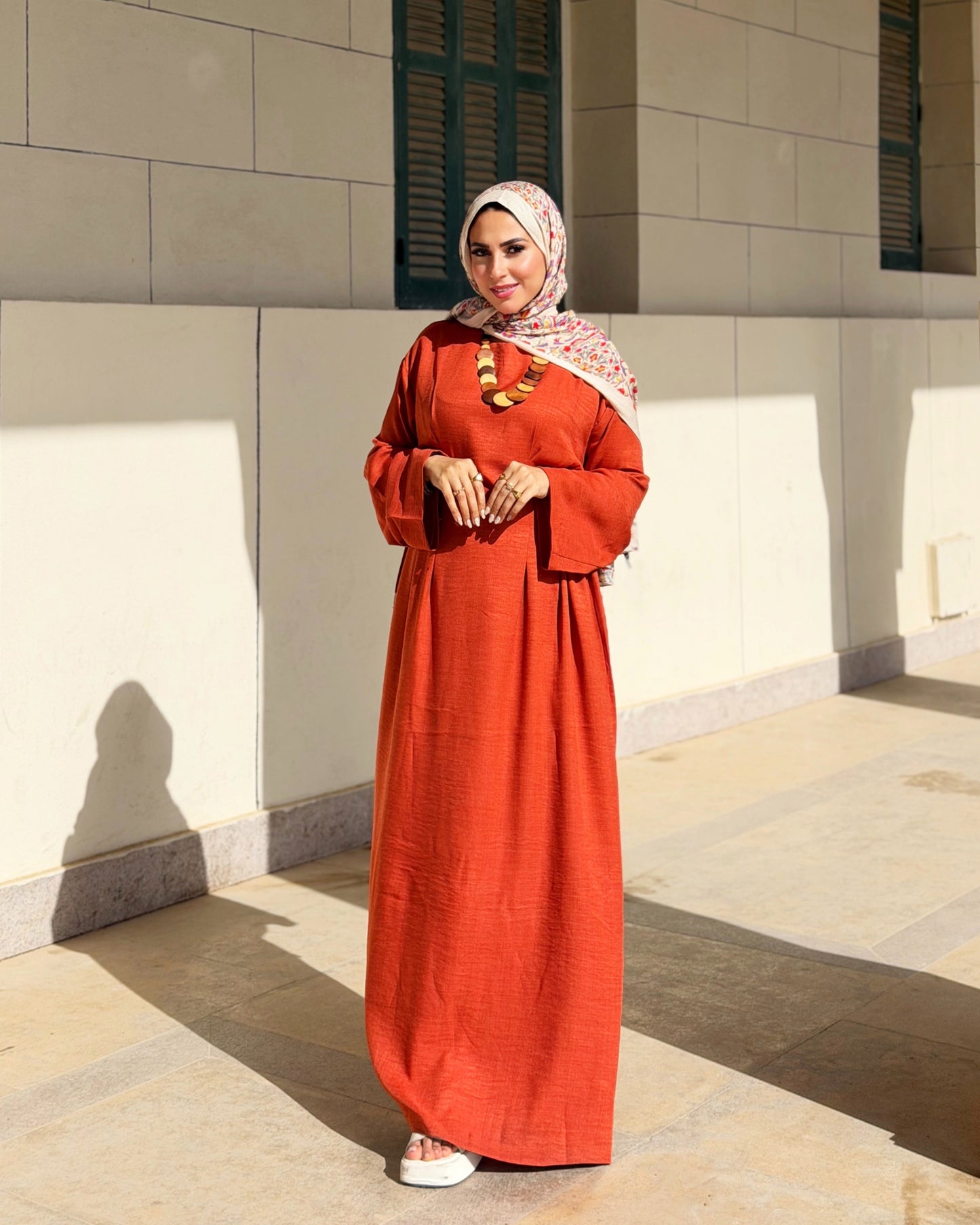 Aura Dress ( Worm Orange)