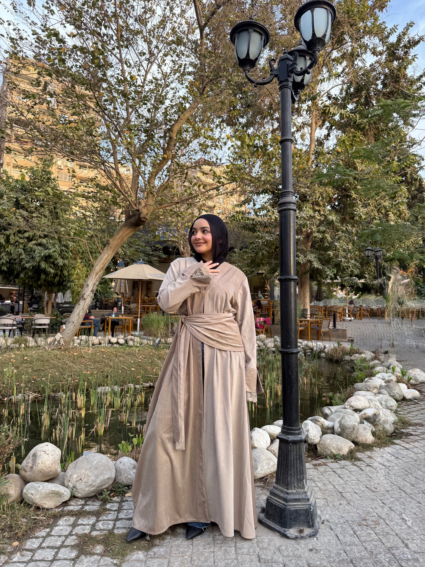 Beige kaftan