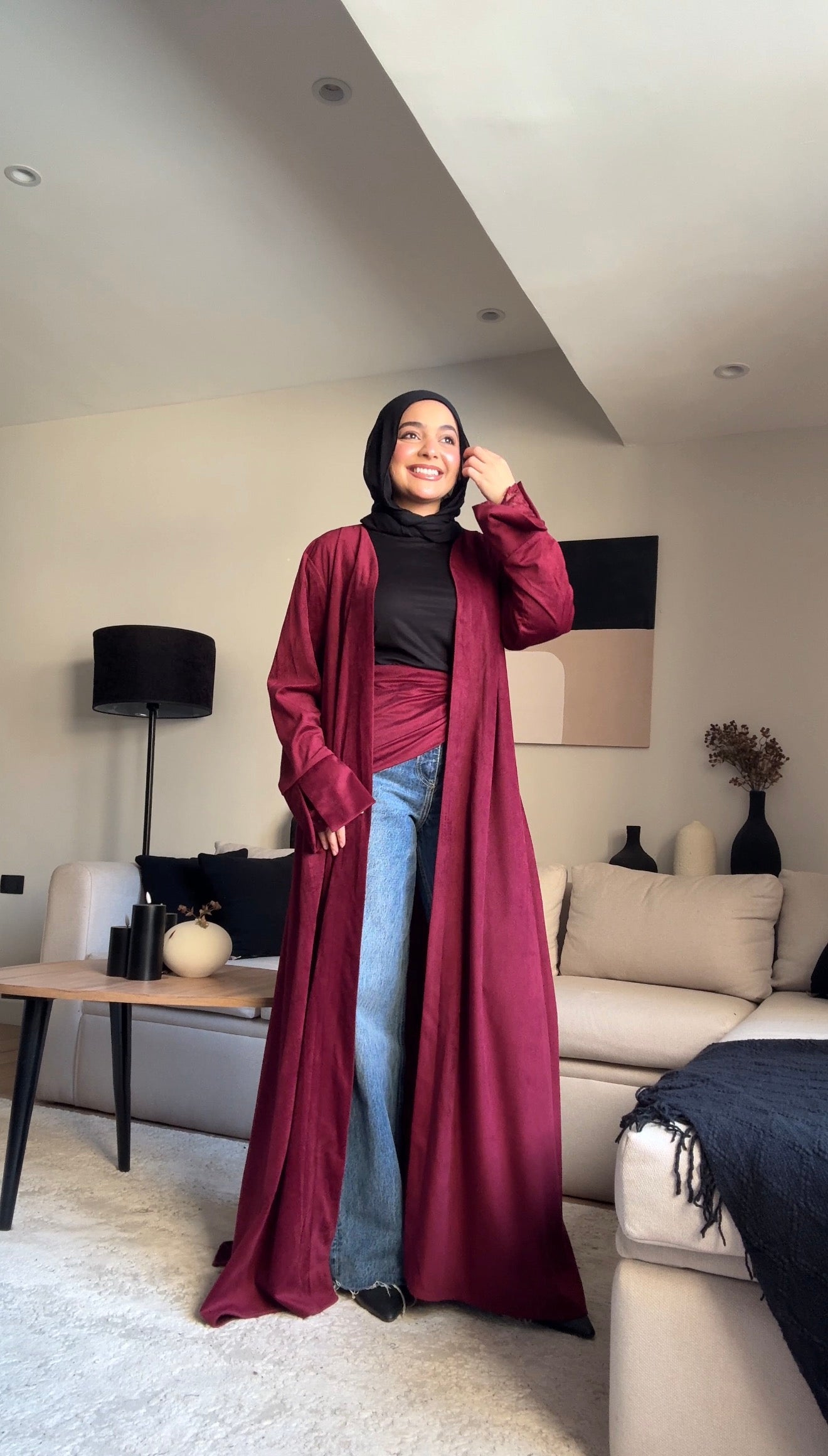 Burgundy Kaftan