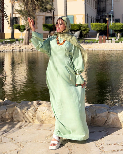 Aura Dress ( kiwi Green)