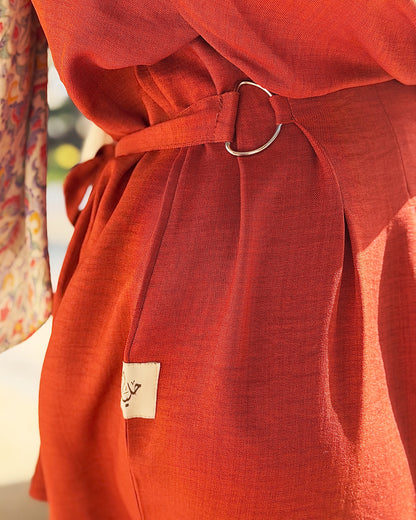 Aura Dress ( Worm Orange)