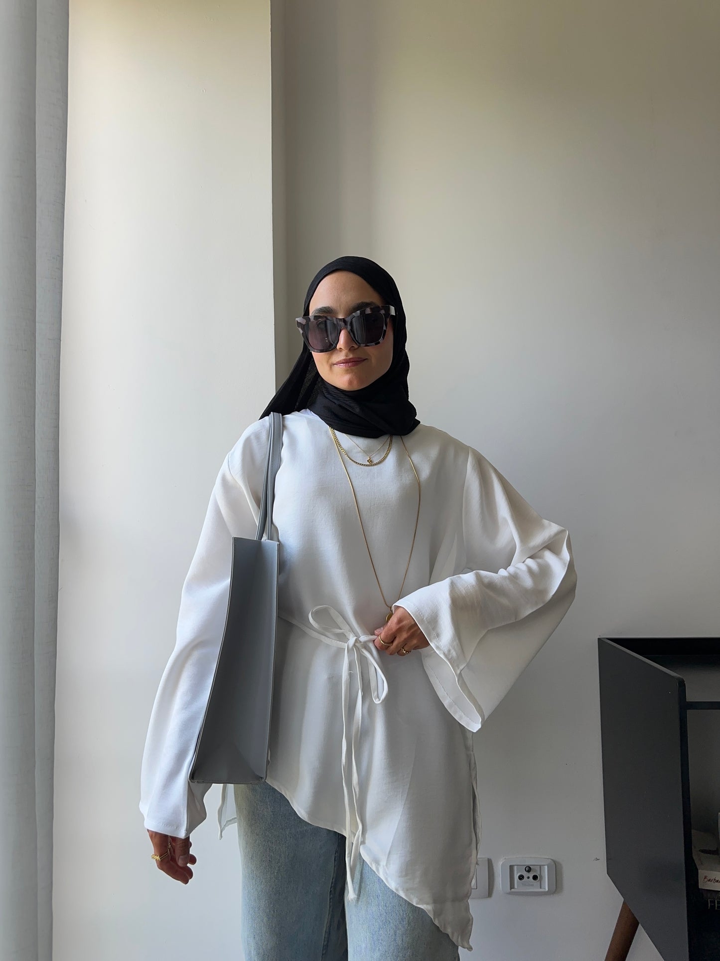Soft Linen Blouse (white)