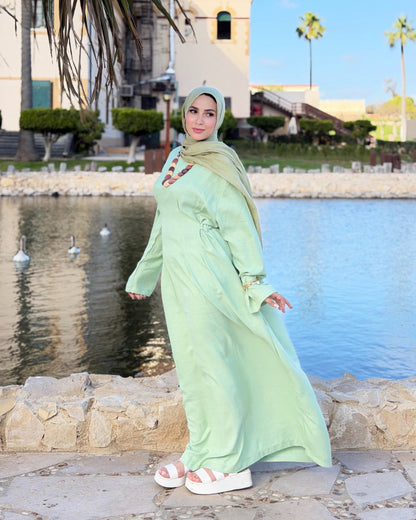 Aura Dress ( kiwi Green)