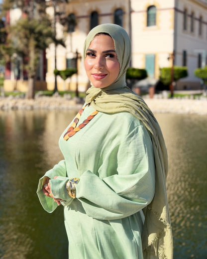 Aura Dress ( kiwi Green)