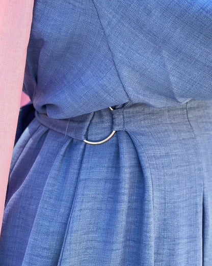 Aura Dress (Dusty Blue)