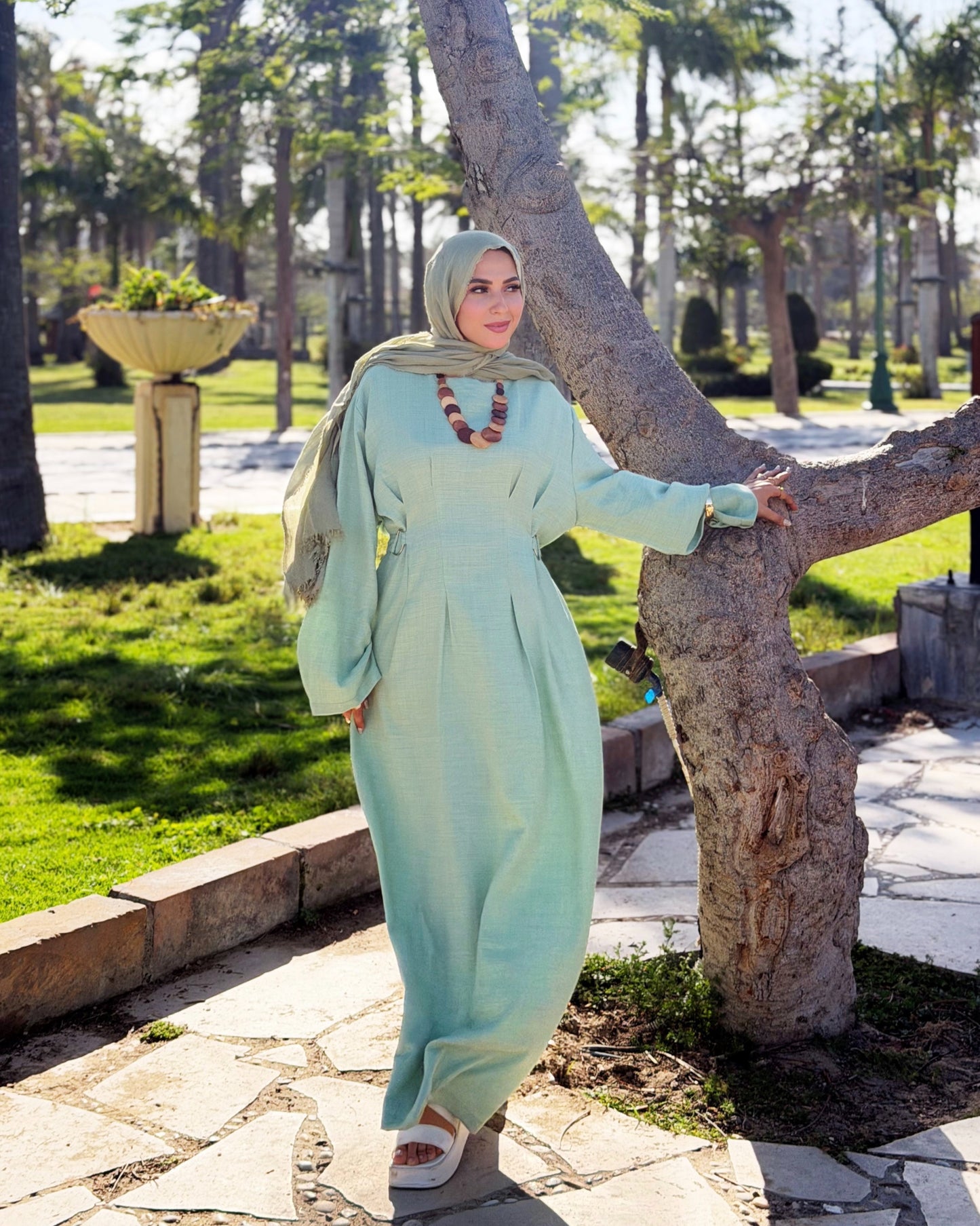 Aura Dress ( kiwi Green)