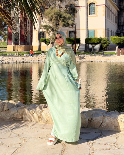 Aura Dress ( kiwi Green)