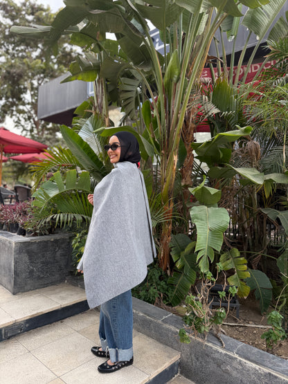 Jacket & Shawl Set (gray)