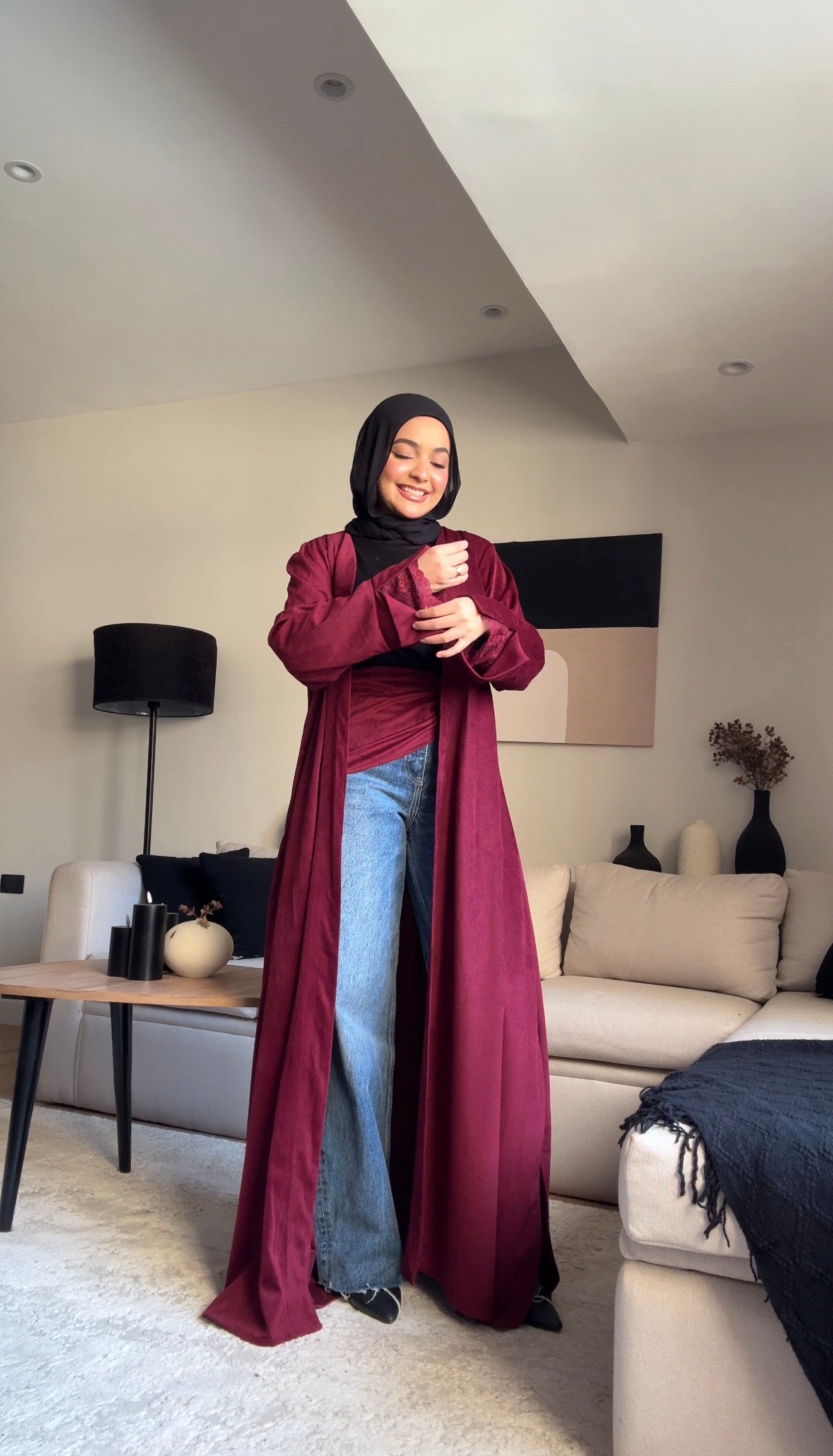 Burgundy Kaftan