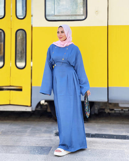 Aura Dress (Dusty Blue)