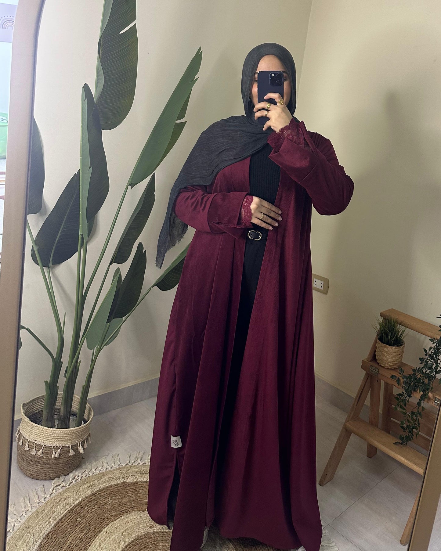 Burgundy Kaftan