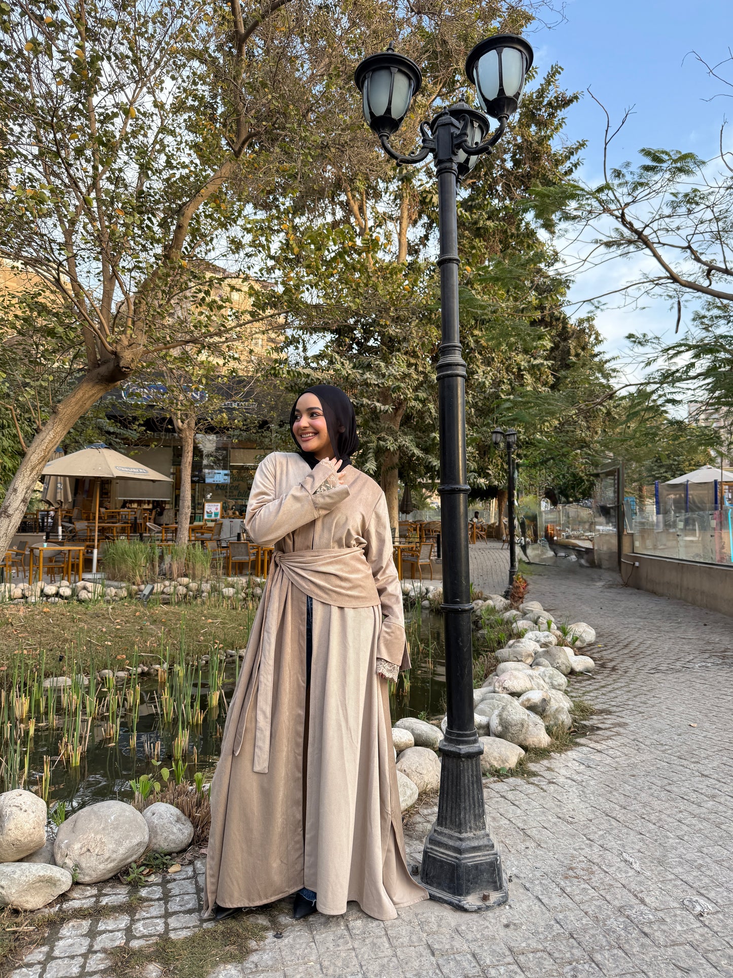 Beige kaftan