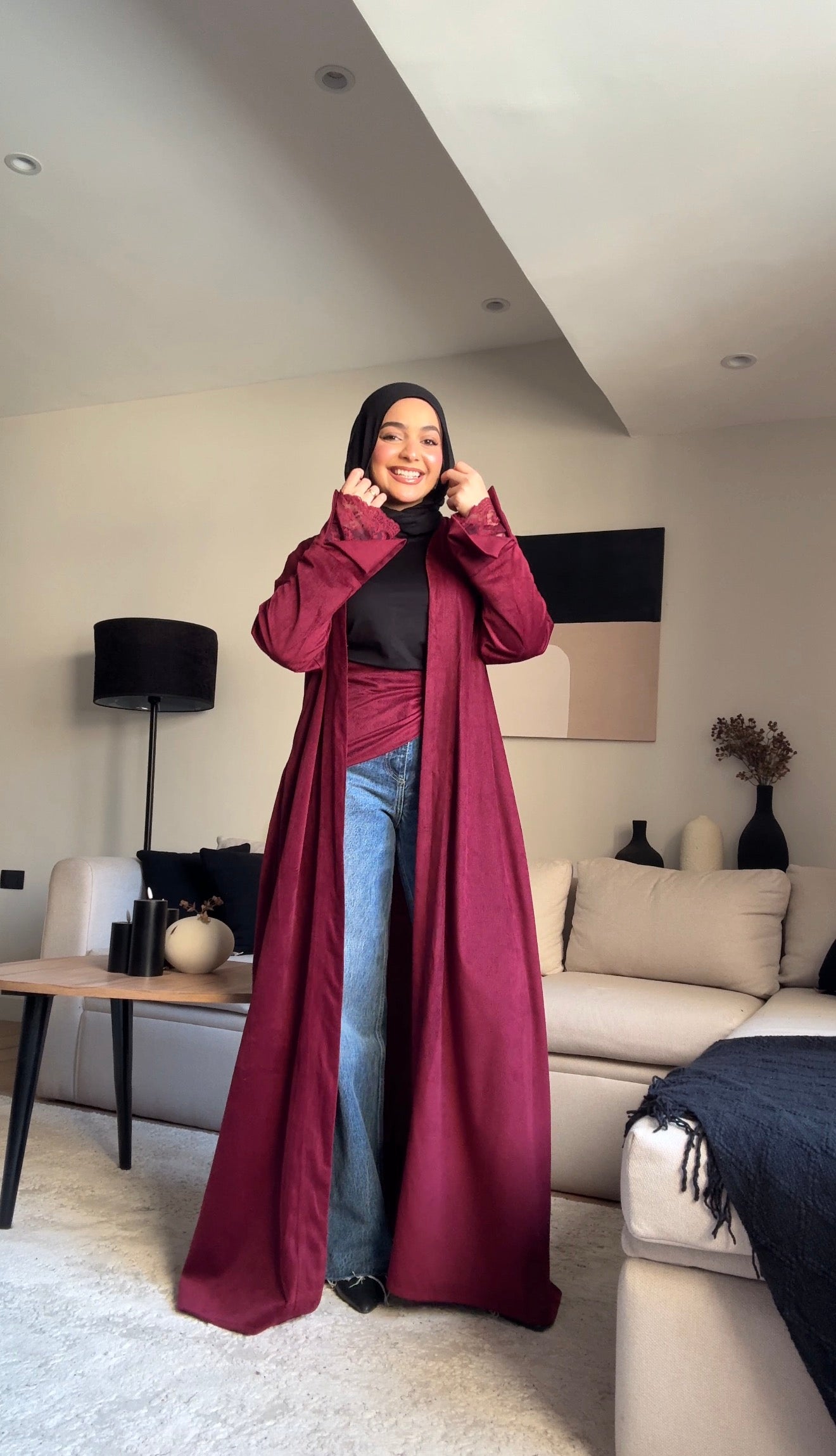 Burgundy Kaftan
