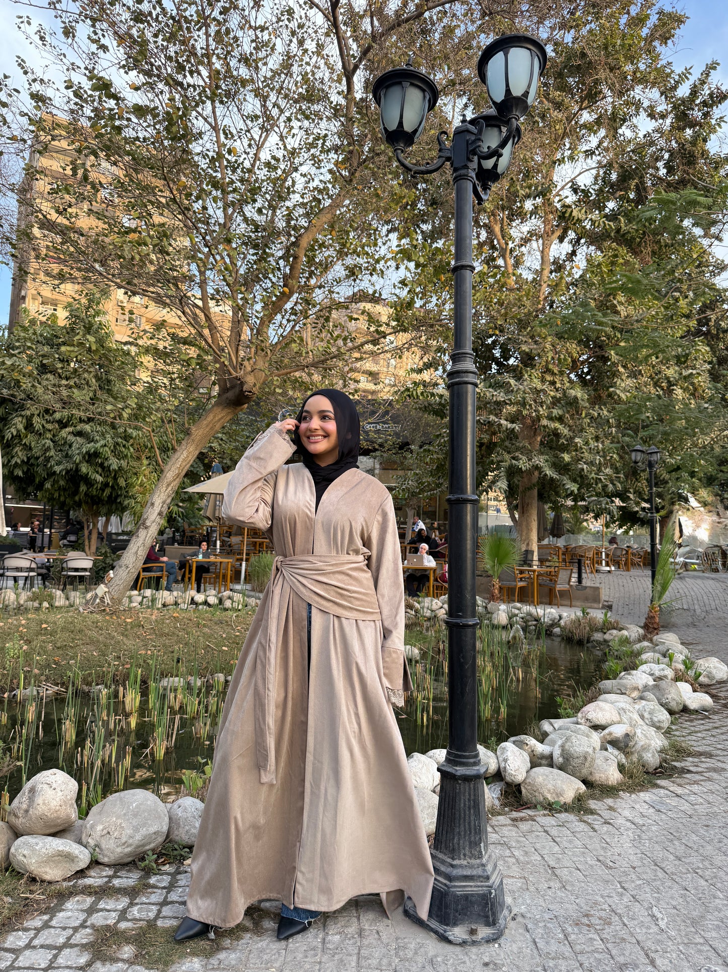 Beige kaftan