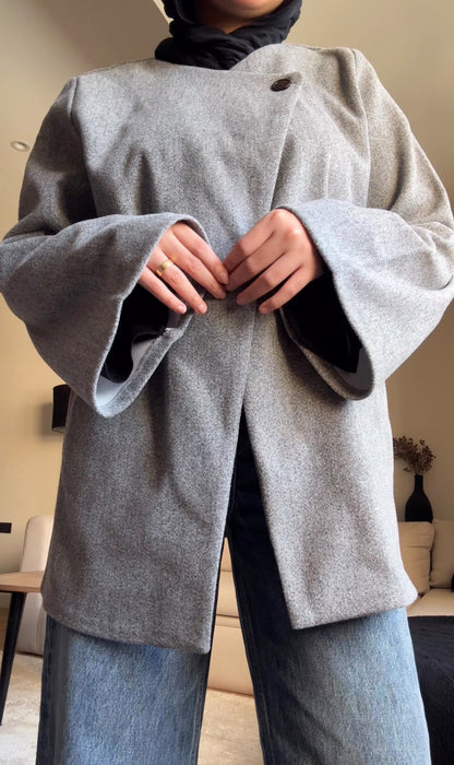 Jacket & Shawl Set (gray)