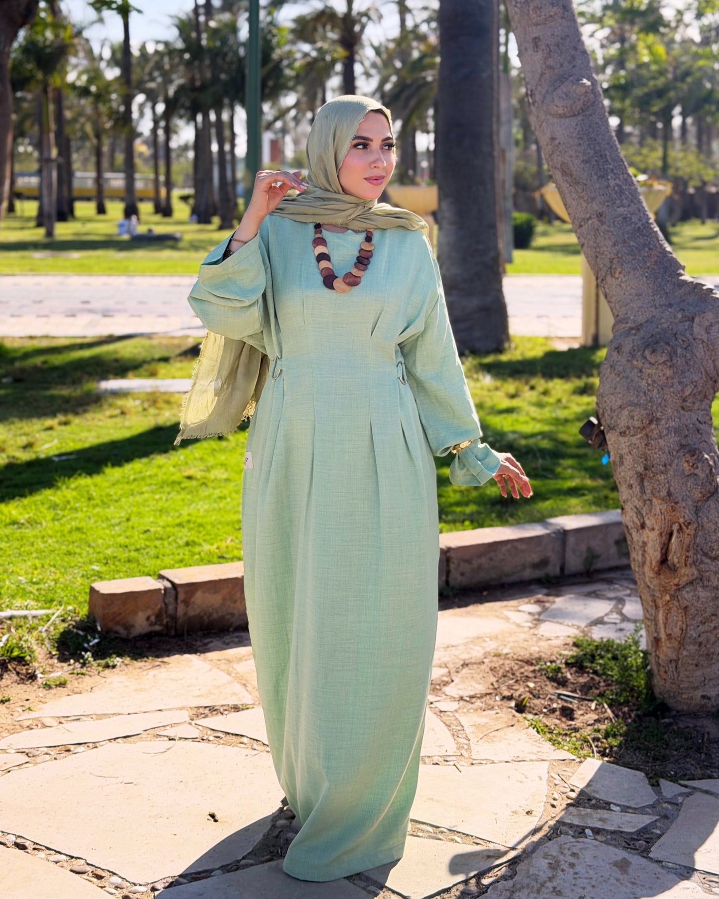 Aura Dress ( kiwi Green)